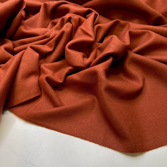 Pumpkin Spice - Wool Woven - Dark Orange - 1.2M Bundle - True Deadstock fabric Fabric by private - Sustainable Textile | FABCYCLE