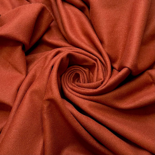 Pumpkin Spice - Wool Woven - Dark Orange - 1.2M Bundle - True Deadstock fabric Fabric by private - Sustainable Textile | FABCYCLE