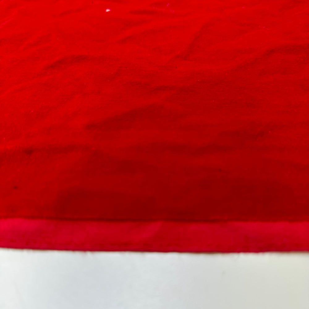 Punk Santa - Velvet Cotton Woven - Red - 1.2M Bundle - True Deadstock fabric Fabric by private - Sustainable Textile | FABCYCLE
