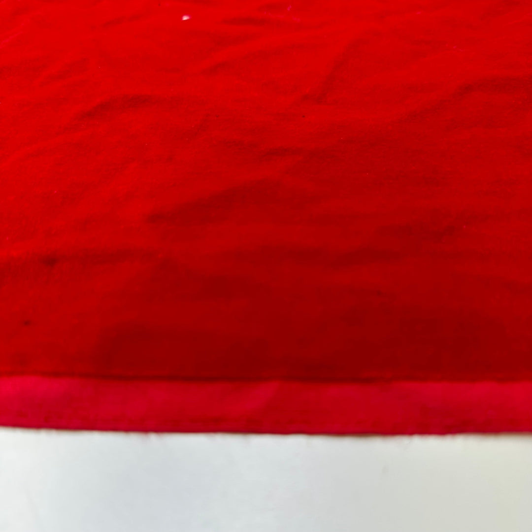 Punk Santa - Velvet Cotton Woven - Red - 1.2M Bundle - True Deadstock fabric Fabric by private - Sustainable Textile | FABCYCLE