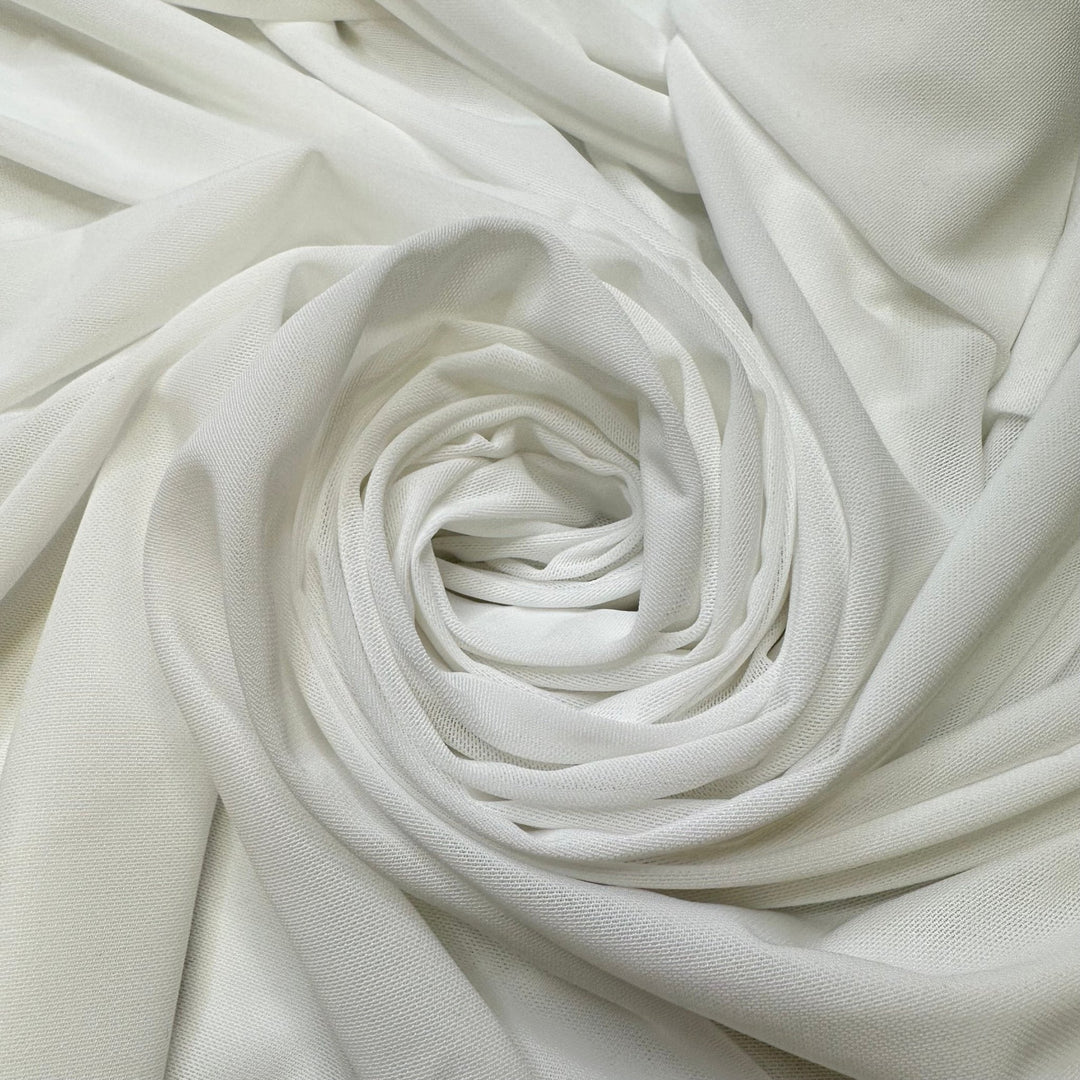 Pure Intentions - Power Mesh Poly/Spandex Knit - White - 2.85M Bundle - True Deadstock fabric Fabric by private - Sustainable Textile | FABCYCLE