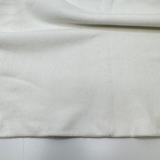 Pure Intentions - Tubular Rib Knit Bamboo Blend Knit - White - 2.1M Bundle - True Deadstock fabric Fabric by private - Sustainable Textile | FABCYCLE