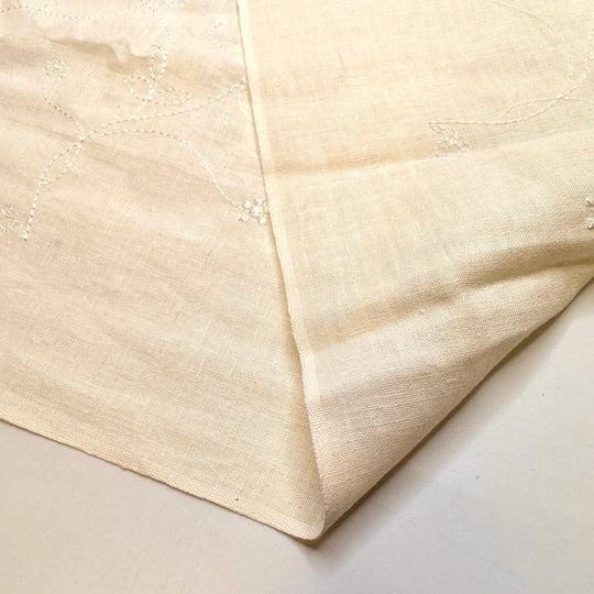 Pure Joy - Embroidery Cotton Woven - Cream Floral - 2.8M Bundle - True Deadstock fabric Fabric by private - Sustainable Textile | FABCYCLE