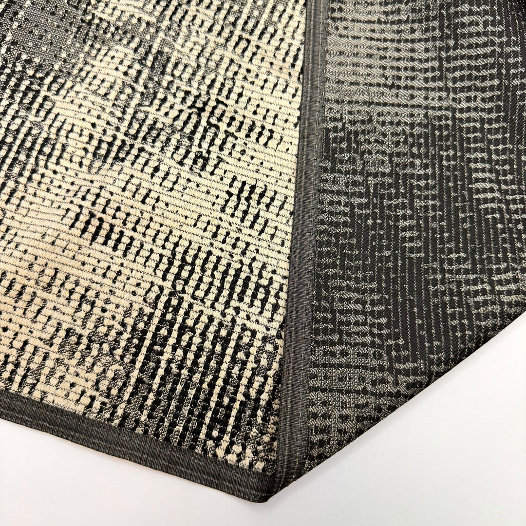 Purse Goals - Polyester Blend Woven - Cream/Black Abstract - Bundles - True Deadstock fabric Fabric by private - Sustainable Textile | FABCYCLE