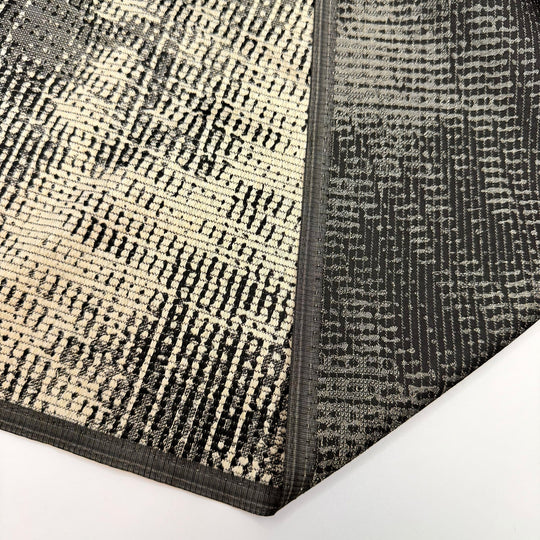Purse Goals - Polyester Blend Woven - Cream/Black Abstract - Bundles - True Deadstock fabric Fabric by private - Sustainable Textile | FABCYCLE
