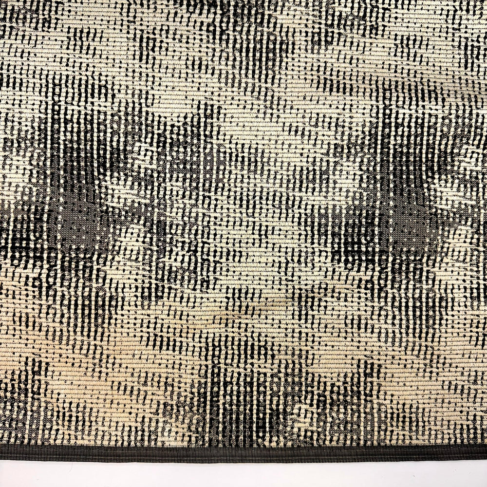 Purse Goals - Polyester Blend Woven - Cream/Black Abstract - Bundles - True Deadstock fabric Fabric by private - Sustainable Textile | FABCYCLE