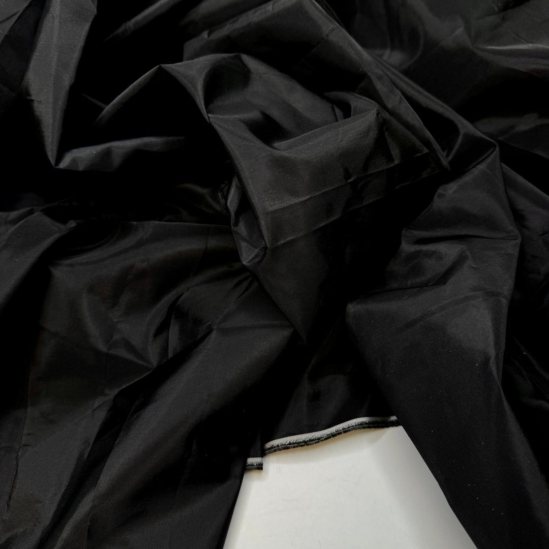 Purse Perfection - Acetate Woven - Black - 1.75M Bundle - True Deadstock fabric Fabric by private - Sustainable Textile | FABCYCLE
