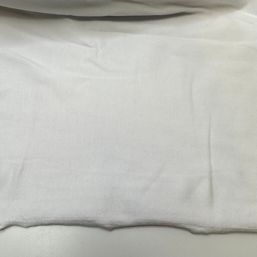 Put On Your Snow Boots - Jersey Cotton Blend Knit - White - Bundles - True Deadstock fabric Fabric by private - Sustainable Textile | FABCYCLE