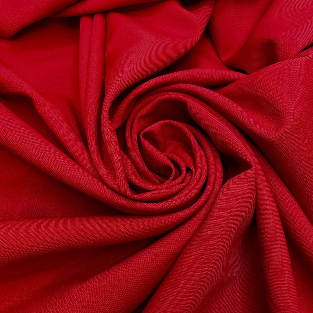 Put On Your Sunscreen - Poly Woven - Red - 2M Bundle - True Deadstock fabric Fabric by private - Sustainable Textile | FABCYCLE