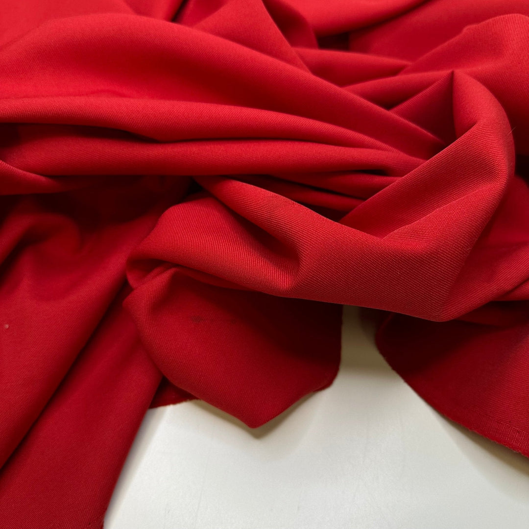 Put On Your Sunscreen - Poly Woven - Red - 2M Bundle - True Deadstock fabric Fabric by private - Sustainable Textile | FABCYCLE