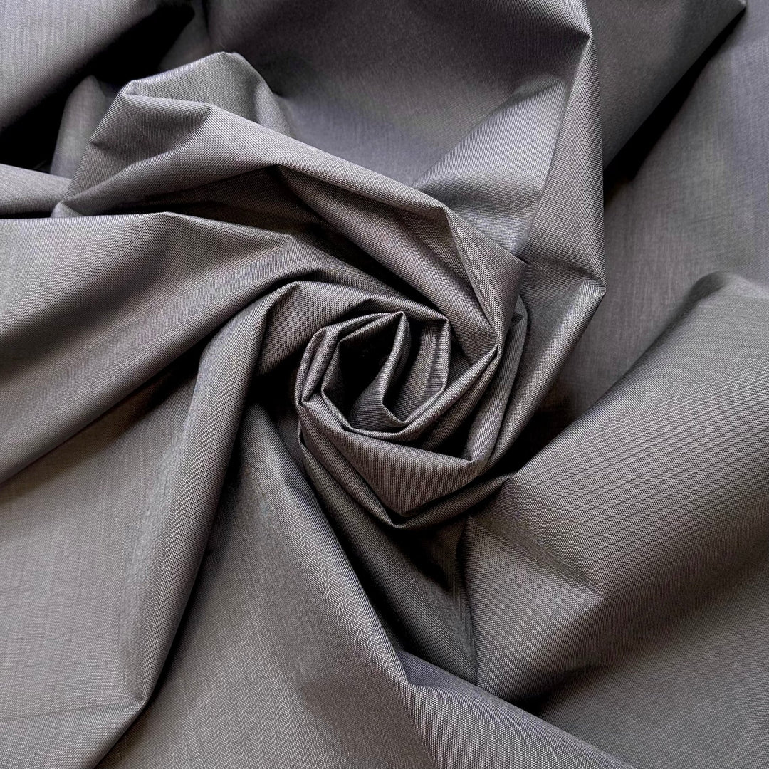 Put The Awe In Awning - Goretex Polyester Blend Woven - Dark Grey - 1M Bundle - True Deadstock fabric Fabric by private - Sustainable Textile | FABCYCLE