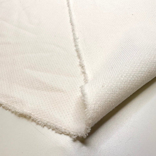 Putting Up Decorations - Double Knit Interlock Natural Blend Knit - White - Bundles - True Deadstock fabric Fabric by private - Sustainable Textile | FABCYCLE