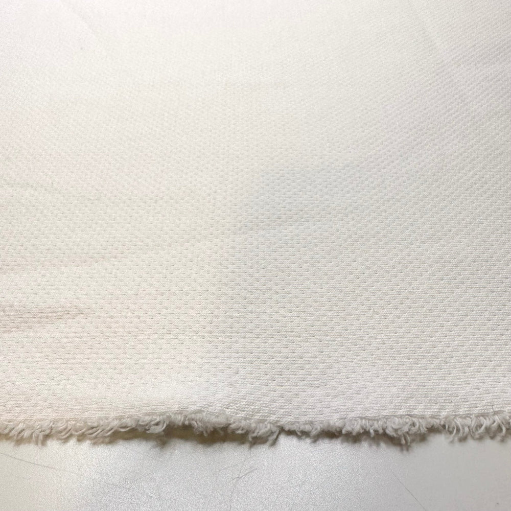 Putting Up Decorations - Double Knit Interlock Natural Blend Knit - White - Bundles - True Deadstock fabric Fabric by private - Sustainable Textile | FABCYCLE