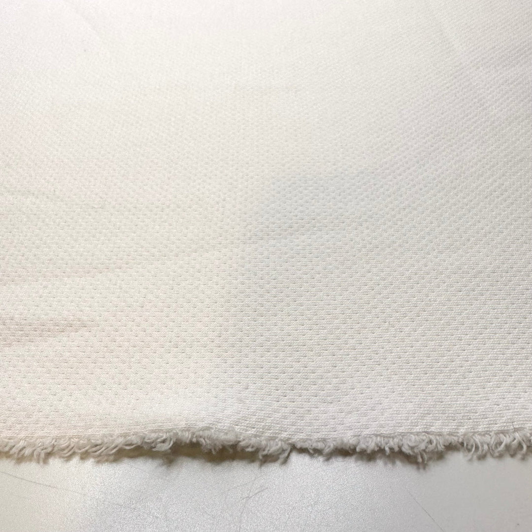 Putting Up Decorations - Double Knit Interlock Natural Blend Knit - White - Bundles - True Deadstock fabric Fabric by private - Sustainable Textile | FABCYCLE