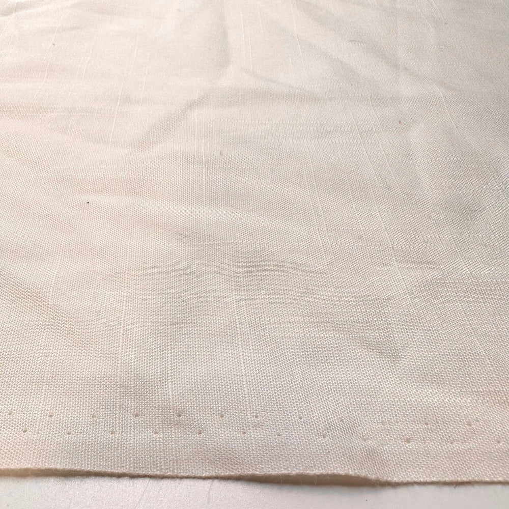 Putting Up Fliers - Polyester Blend Woven - Cream - 2.95M Bundle - True Deadstock fabric Fabric by private - Sustainable Textile | FABCYCLE
