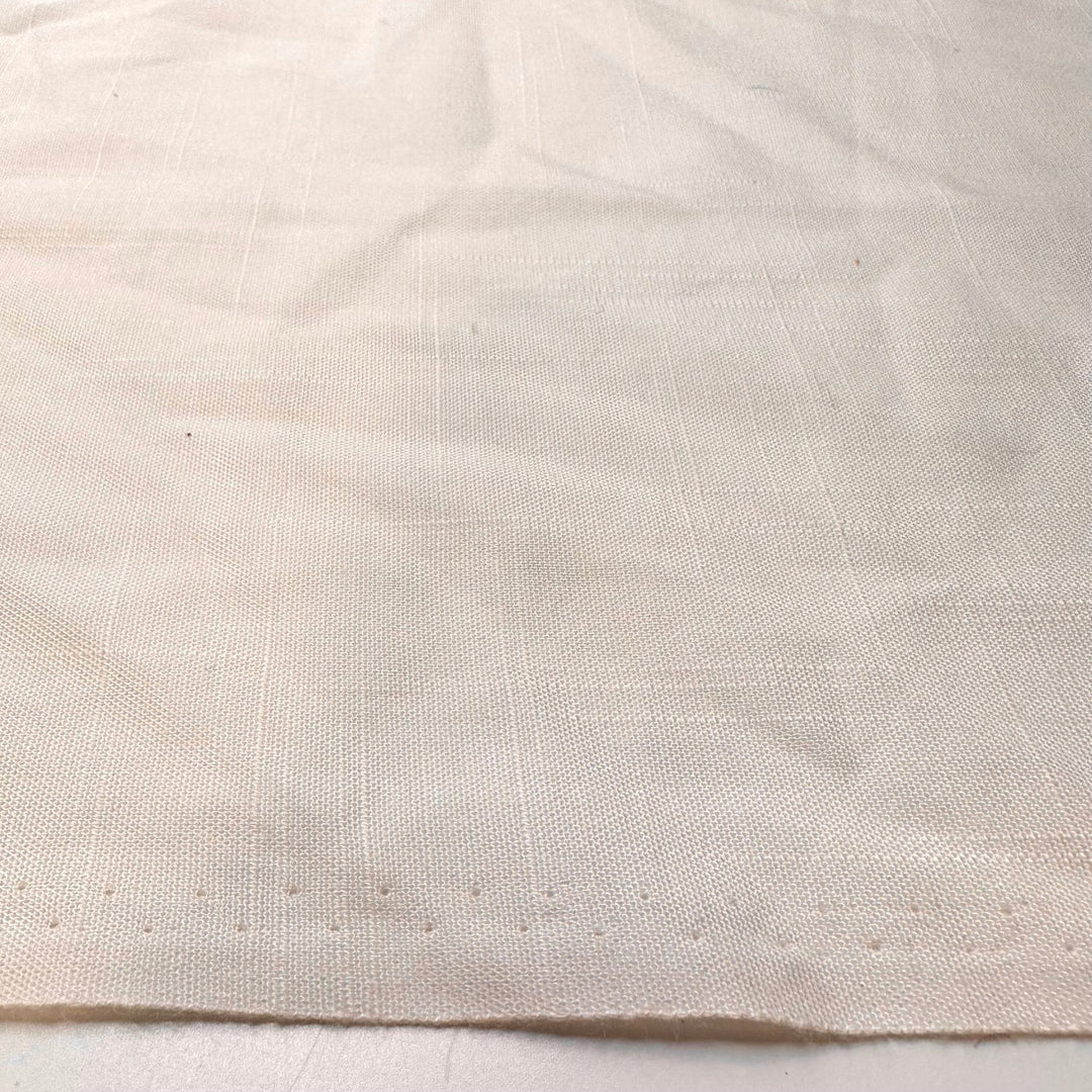 Putting Up Fliers - Polyester Blend Woven - Cream - 2.95M Bundle - True Deadstock fabric Fabric by private - Sustainable Textile | FABCYCLE
