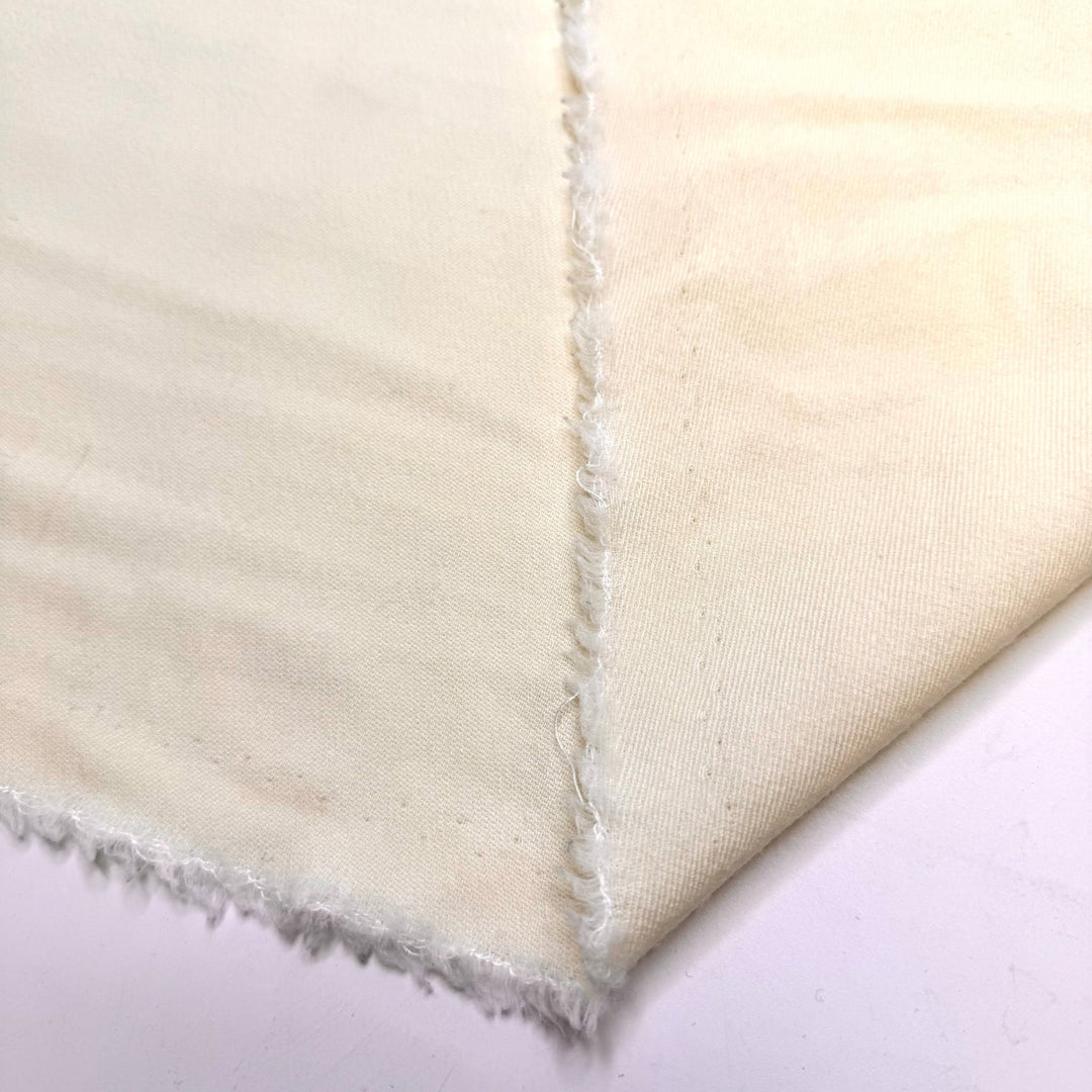 Quasar - Twill Weave Wool Woven - Cream - 2.9M Bundle - True Deadstock fabric Fabric by private - Sustainable Textile | FABCYCLE