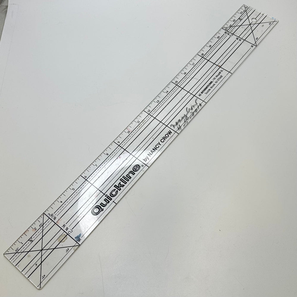 Quick Line Inch Ruler Tools - Clear - Individual - True Deadstock supplies Fabric by private - Sustainable Textile | FABCYCLE