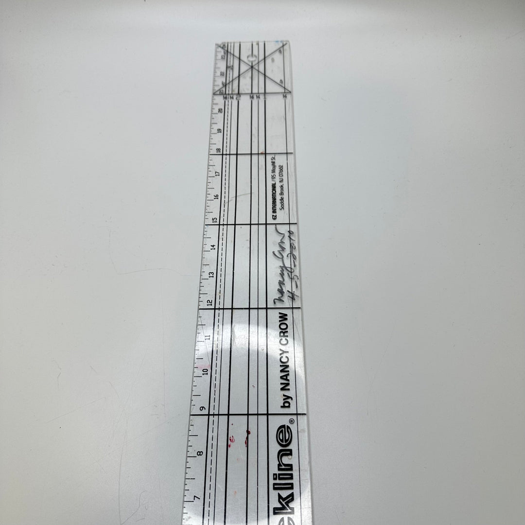 Quick Line Inch Ruler Tools - Clear - Individual - True Deadstock supplies Fabric by private - Sustainable Textile | FABCYCLE