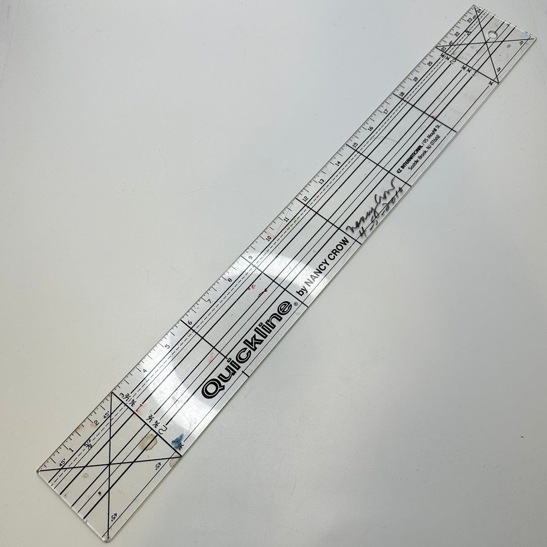 Quick Line Inch Ruler Tools - Clear - Individual - True Deadstock supplies Fabric by private - Sustainable Textile | FABCYCLE