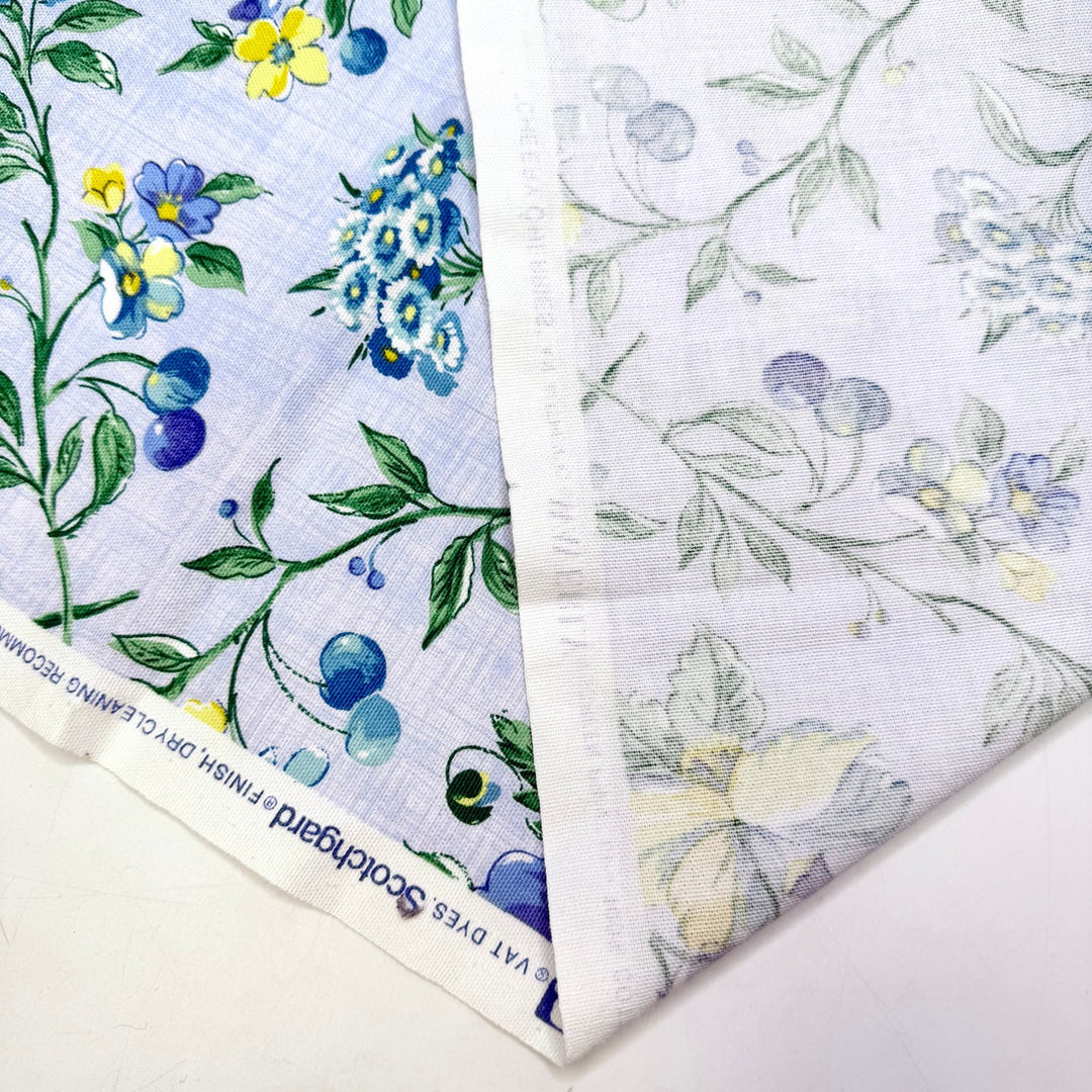 Quilt-A-Thon - Cotton Woven - Light Blue Multi Floral - 0.9M Bundle - True Deadstock fabric Fabric by private - Sustainable Textile | FABCYCLE
