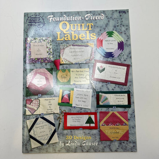 Quilt Labels 30 Designs By Linda Causee Books - Blue Multi - Individual - True Deadstock supplies Fabric by private - Sustainable Textile | FABCYCLE
