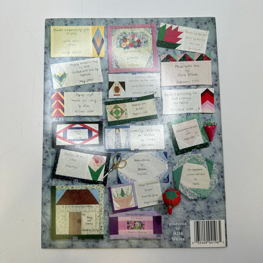 Quilt Labels 30 Designs By Linda Causee Books - Blue Multi - Individual - True Deadstock supplies Fabric by private - Sustainable Textile | FABCYCLE