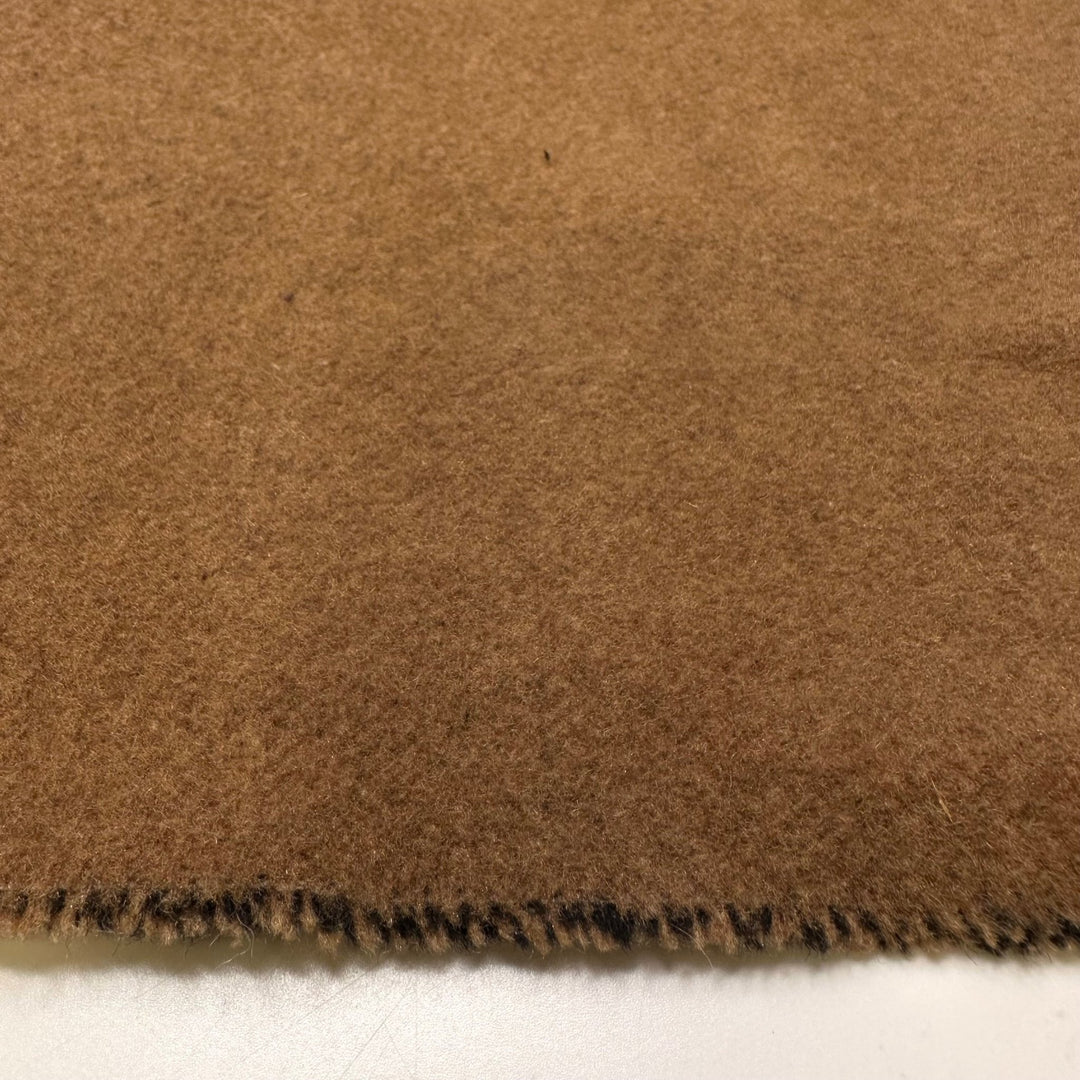 Quilted Coat - Fleece Wool Knit - Beige/Black - 1.15M Bundle - True Deadstock fabric Fabric by private - Sustainable Textile | FABCYCLE