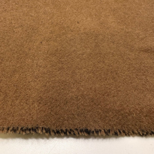 Quilted Coat - Fleece Wool Knit - Beige/Black - 1.15M Bundle - True Deadstock fabric Fabric by private - Sustainable Textile | FABCYCLE