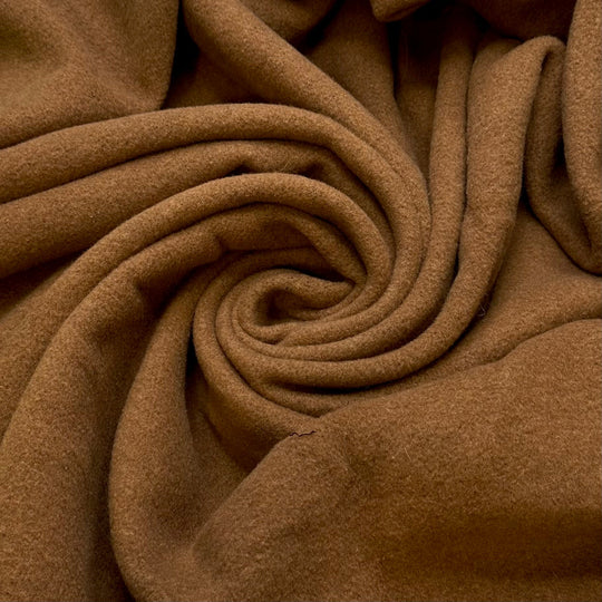 Quilted Coat - Fleece Wool Knit - Beige/Black - 1.15M Bundle - True Deadstock fabric Fabric by private - Sustainable Textile | FABCYCLE