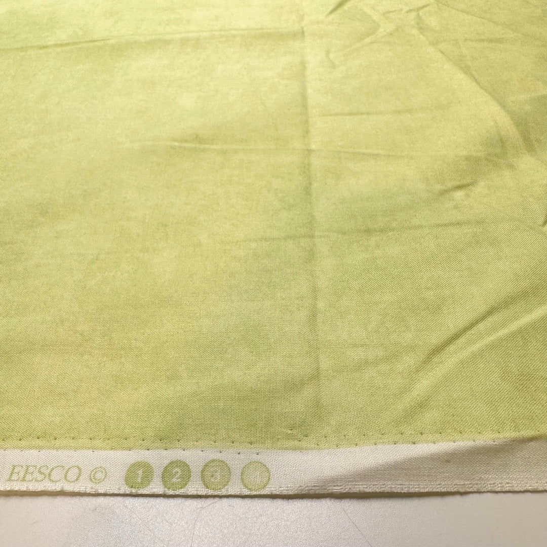 Quilted Landscape Painting - Cotton Woven - Light Green - 2.5M Bundle - True Deadstock fabric Fabric by private - Sustainable Textile | FABCYCLE