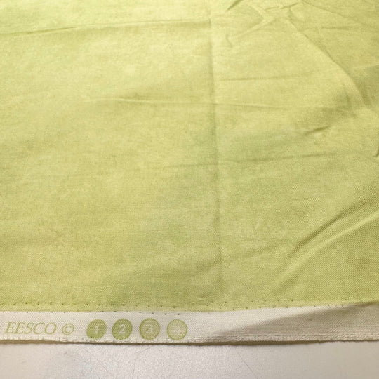 Quilted Landscape Painting - Cotton Woven - Light Green - 2.5M Bundle - True Deadstock fabric Fabric by private - Sustainable Textile | FABCYCLE