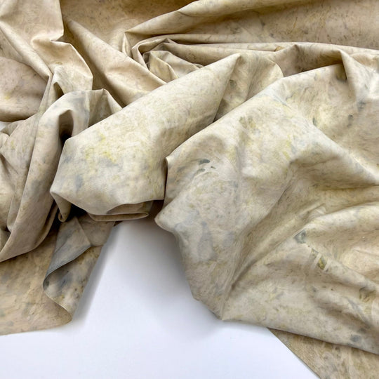 Quilted Legacy - Batik Cotton Woven - Dark Cream Abstract - 0.9M Bundle - True Deadstock fabric Fabric by private - Sustainable Textile | FABCYCLE