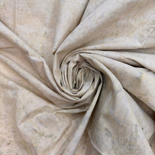 Quilted Legacy - Batik Cotton Woven - Dark Cream Abstract - 0.9M Bundle - True Deadstock fabric Fabric by private - Sustainable Textile | FABCYCLE