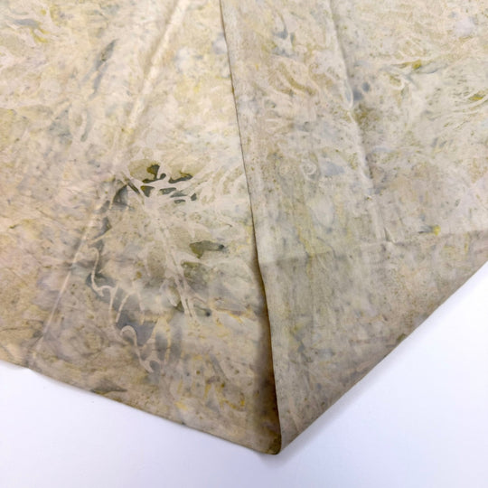 Quilted Legacy - Batik Cotton Woven - Dark Cream Abstract - 0.9M Bundle - True Deadstock fabric Fabric by private - Sustainable Textile | FABCYCLE