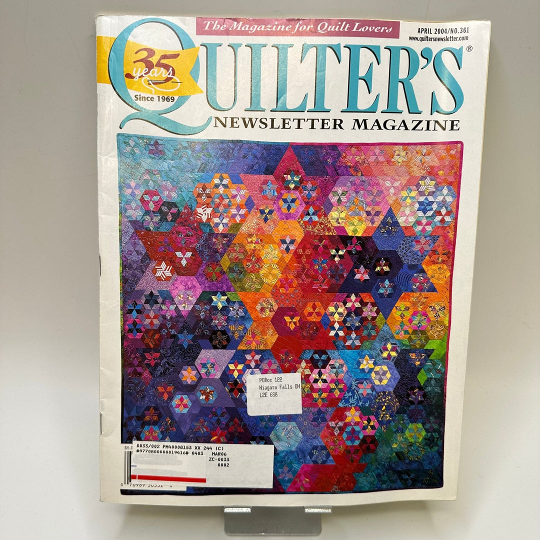 Quilters Newsletter April 2004 Books - Multi - Individual - True Deadstock supplies Fabric by private - Sustainable Textile | FABCYCLE