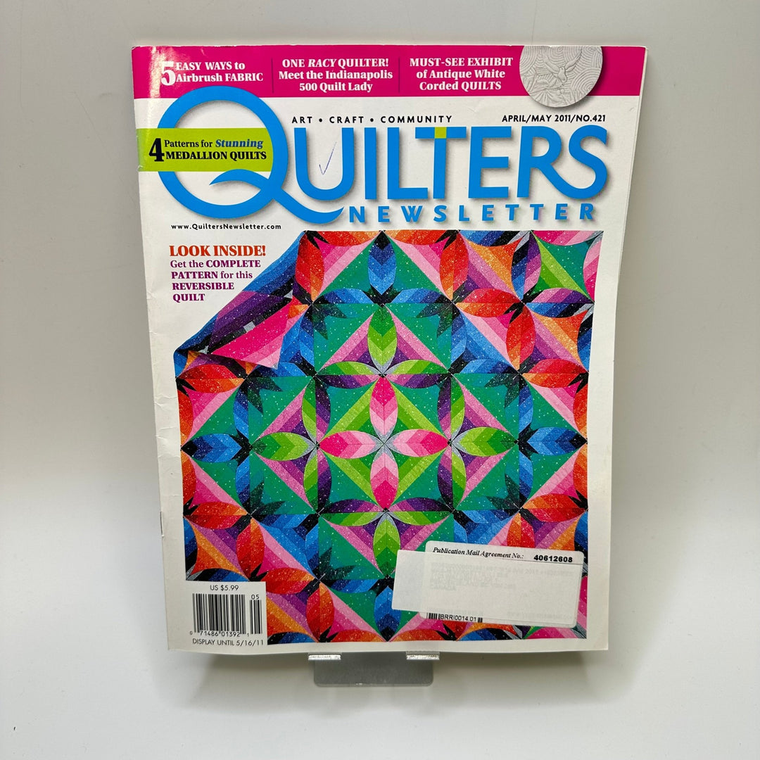Quilters Newsletter April/May 2011 Books - Multi - Individual - True Deadstock supplies Fabric by private - Sustainable Textile | FABCYCLE