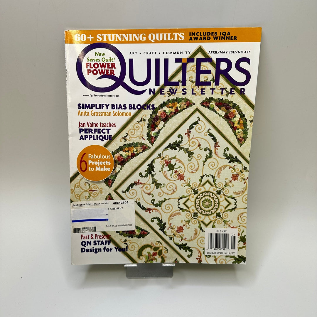 Quilters Newsletter April/May 2012 Books - Cream - Individual - True Deadstock supplies Fabric by private - Sustainable Textile | FABCYCLE