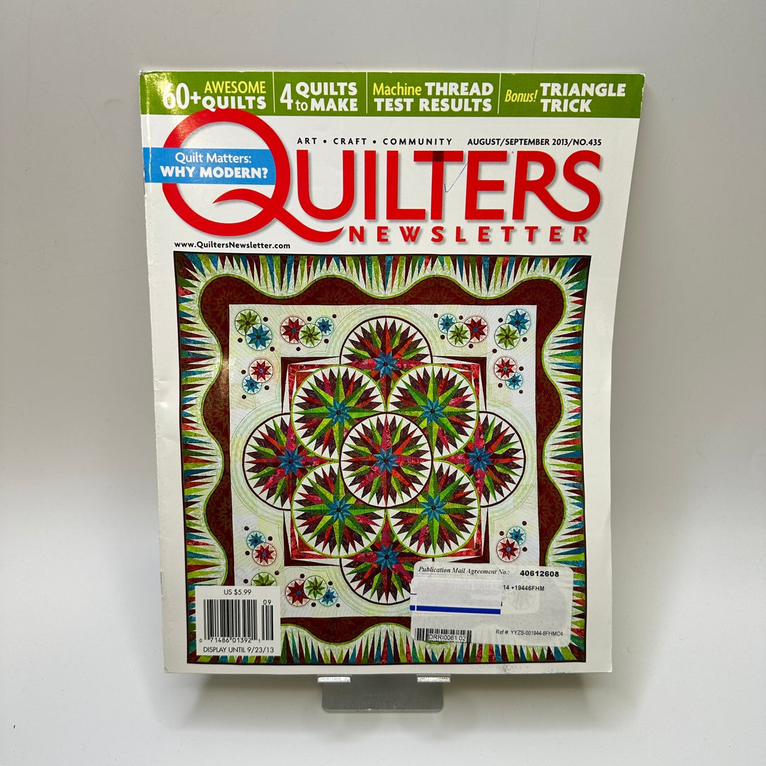 Quilters Newsletter Aug/Sept 2013 Books - Multi - Individual - True Deadstock supplies Fabric by private - Sustainable Textile | FABCYCLE