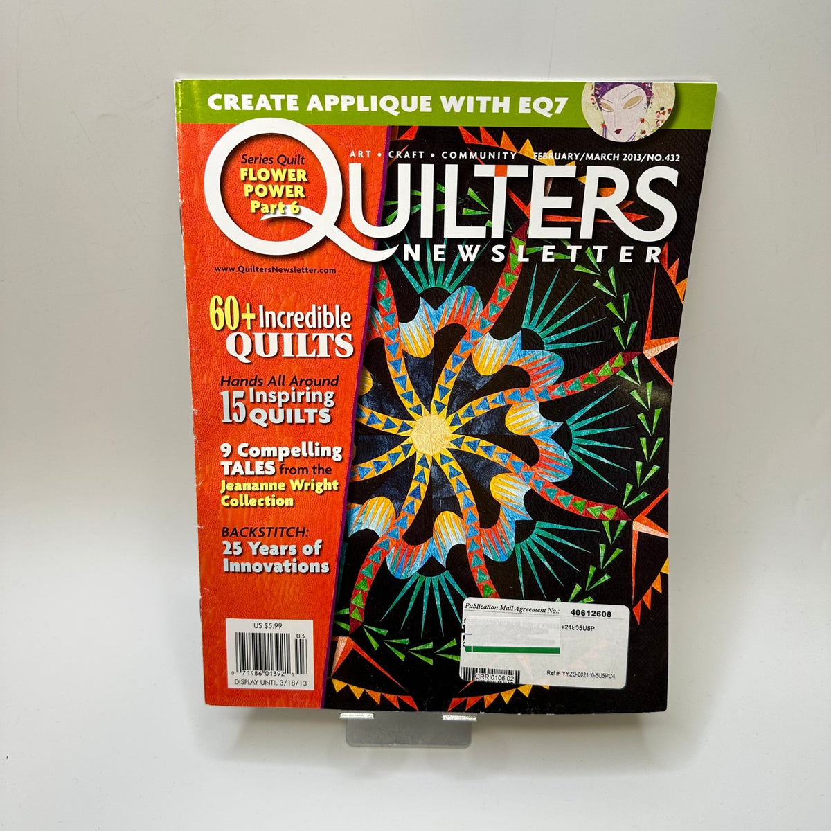 Quilters Newsletter Feb/March 2013 Books - Black - Individual - True Deadstock supplies Fabric by private - Sustainable Textile | FABCYCLE