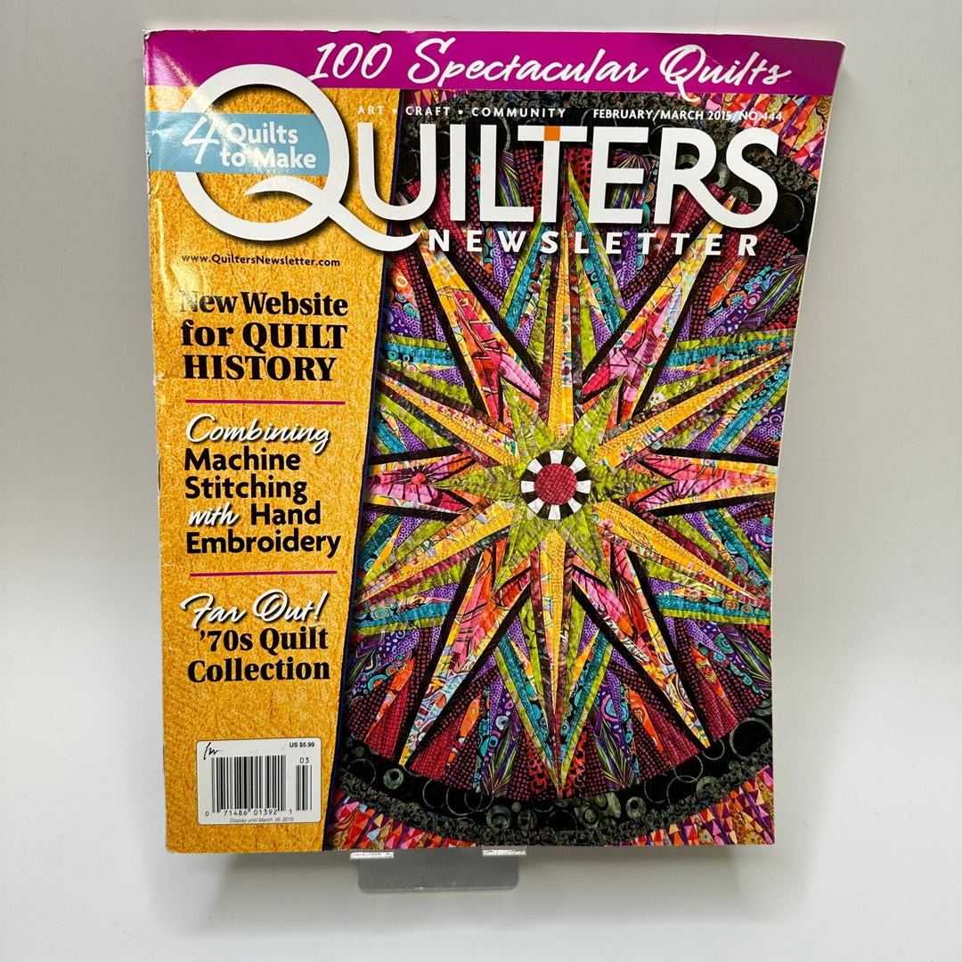 Quilters Newsletter Feb/March 2015 Books - Multi - Individual - True Deadstock supplies Fabric by private - Sustainable Textile | FABCYCLE