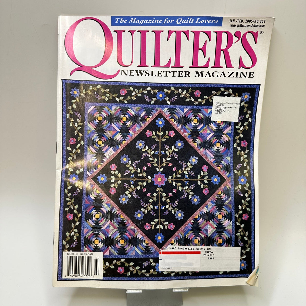Quilters Newsletter Jan/Feb 2005 Books - Black - Individual - True Deadstock supplies Fabric by private - Sustainable Textile | FABCYCLE
