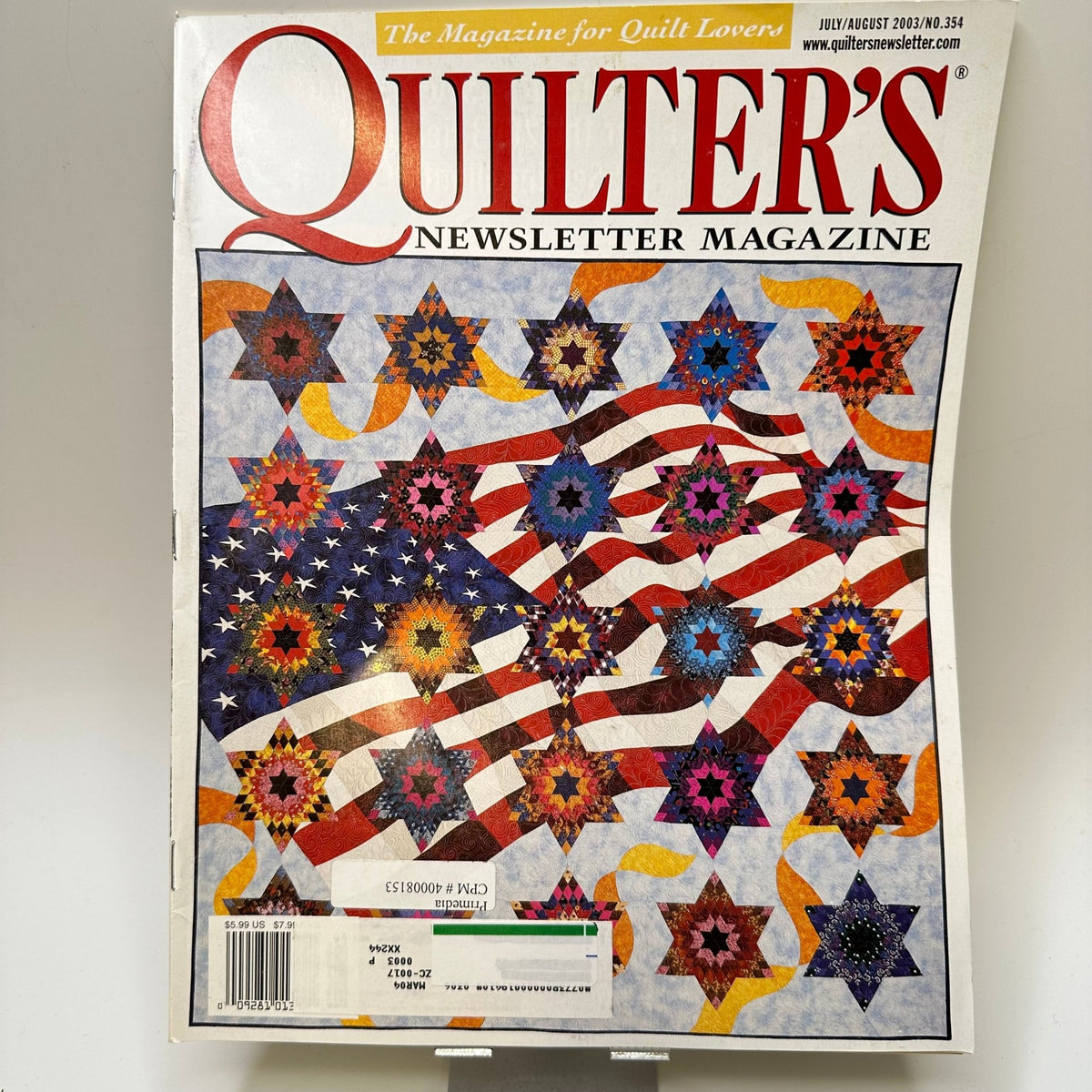 Quilters Newsletter July/August 2003 Books - Multi - Individual - True Deadstock supplies Fabric by private - Sustainable Textile | FABCYCLE