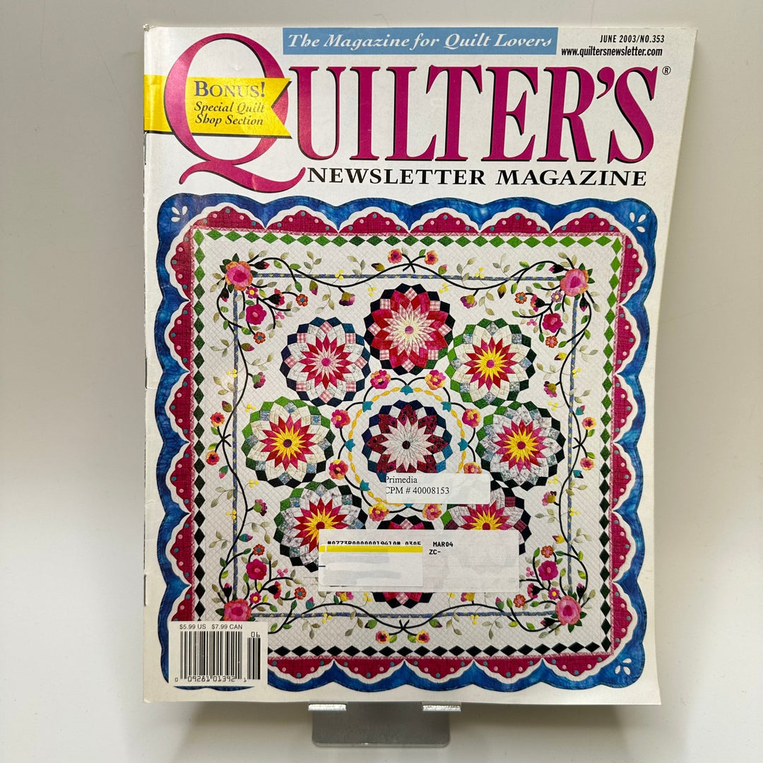 Quilters Newsletter June 2003 Books - Multi - Individual - True Deadstock supplies Fabric by private - Sustainable Textile | FABCYCLE