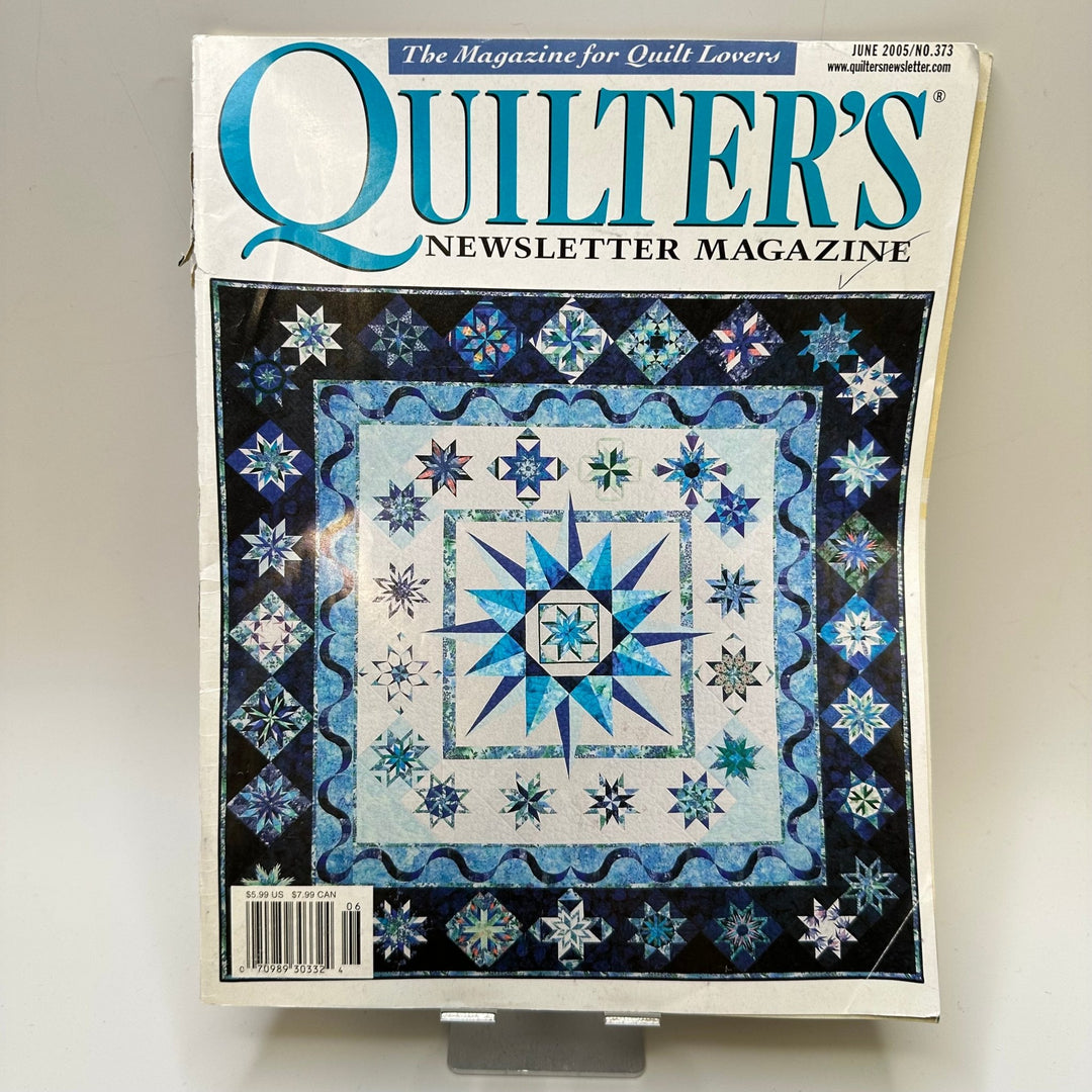 Quilters Newsletter June 2005 Books - Blue - Individual - True Deadstock supplies Fabric by private - Sustainable Textile | FABCYCLE