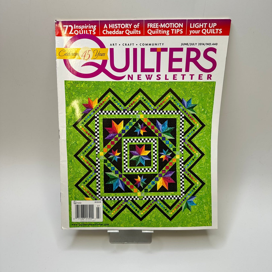 Quilters Newsletter June/July 2014 Books - Green - Individual - True Deadstock supplies Fabric by private - Sustainable Textile | FABCYCLE
