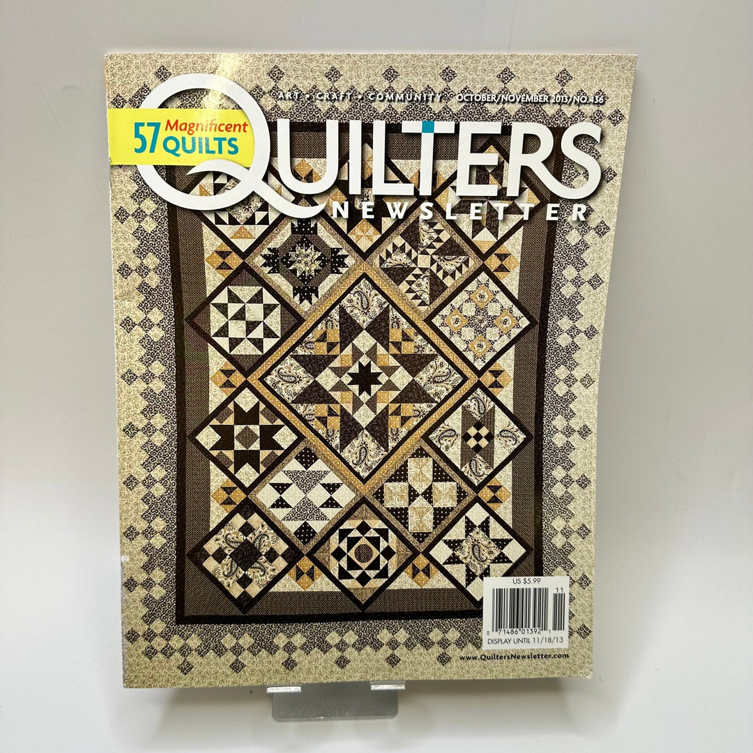 Quilters Newsletter Oct/Nov 2013 Books - Brown - Individual - True Deadstock supplies Fabric by private - Sustainable Textile | FABCYCLE