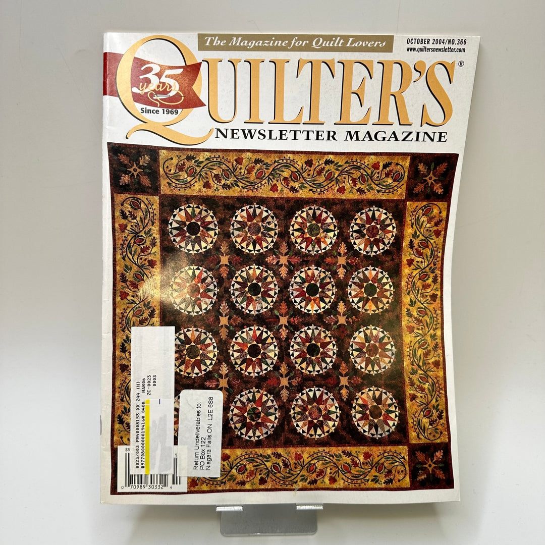 Quilters Newsletter October 2004 Books - Brown - Individual - True Deadstock supplies Fabric by private - Sustainable Textile | FABCYCLE