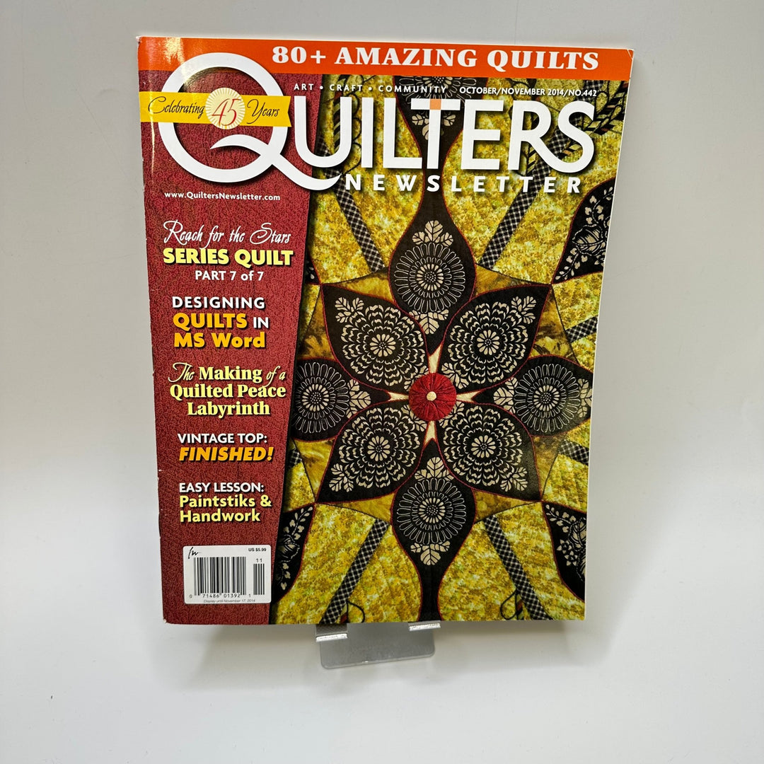 Quilters Newsletter October/Nov 2014 Books - Multi - Individual - True Deadstock supplies Fabric by private - Sustainable Textile | FABCYCLE