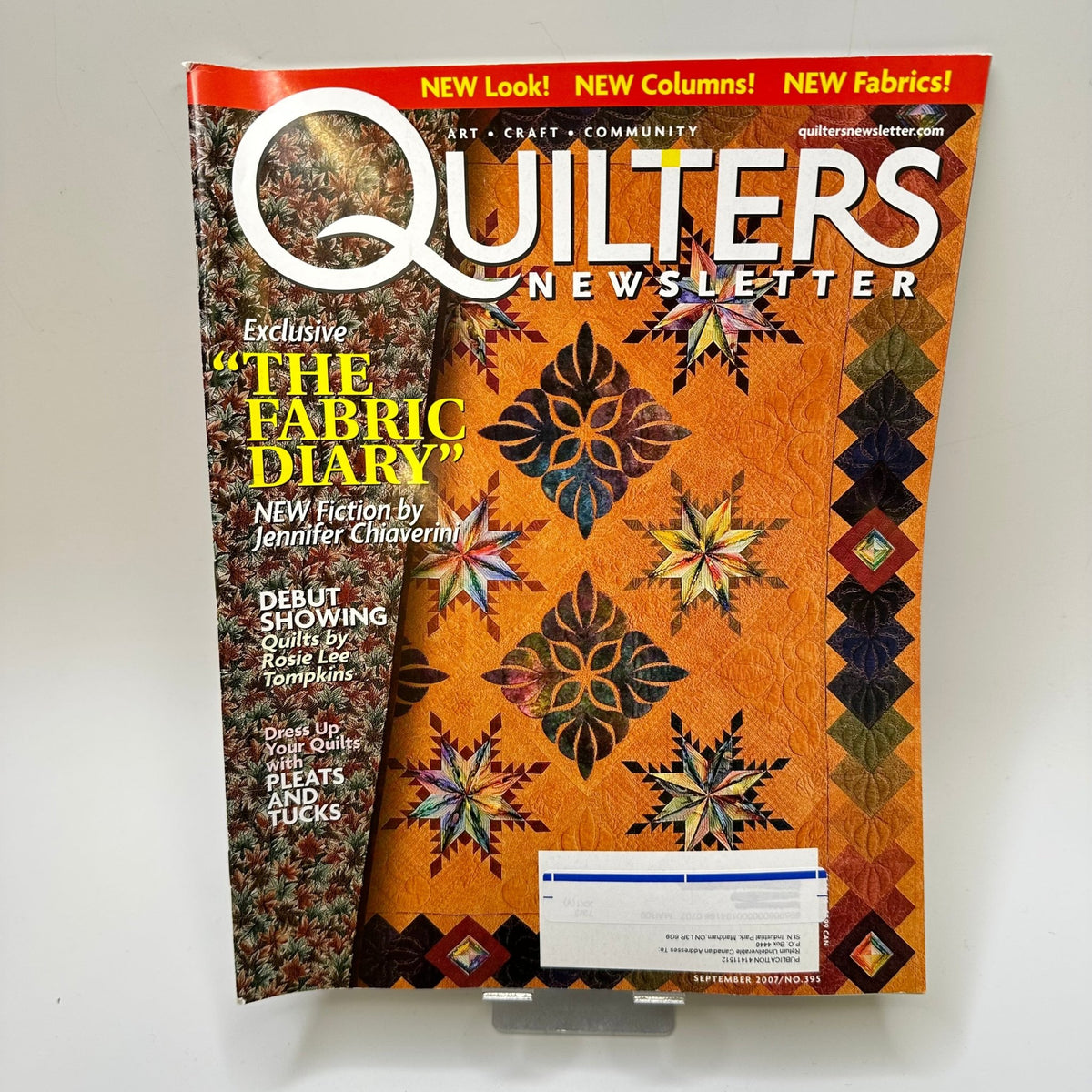 Quilters Newsletter September 2007 Books - Orange - Individual - True Deadstock supplies Fabric by private - Sustainable Textile | FABCYCLE